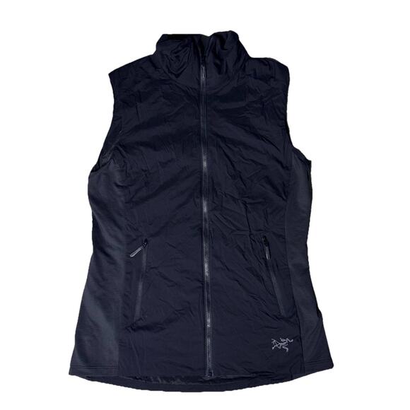 ARC’TERYX WOMENS VEST ATOM LIGHTWEIGHT BLACK ZIP SZ S - Picture 1 of 7